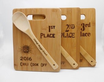 Chili Cook Off, 3 Award Plaques, Bake Off, Wood Plaque, Cooking Contest Trophy, Cook Off Trophy
