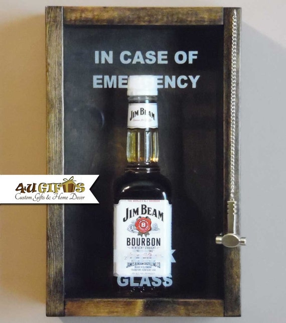 In Case of Emergency Break Glass Small Liquor Bottle Gag