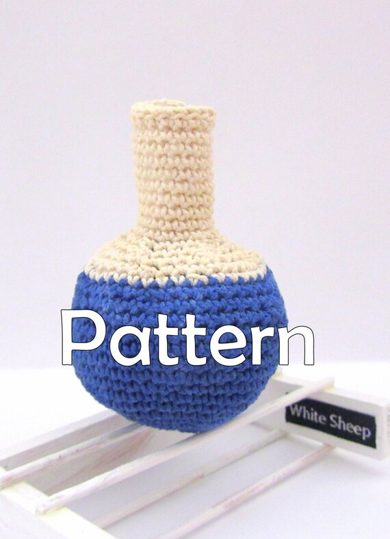 ROUND FLASK AMIGURUMI Pattern/ Crochet Pattern/ Chemistry