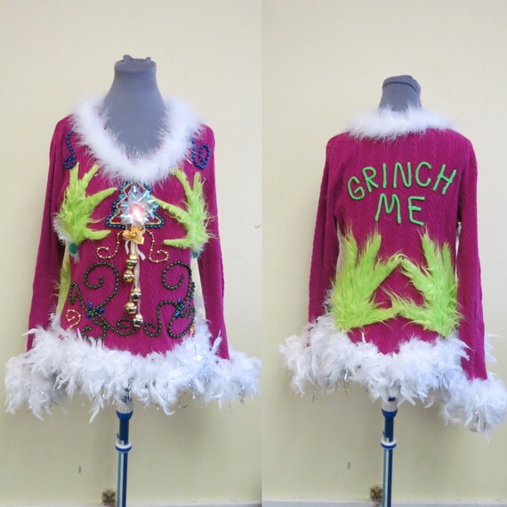 pink grinch jumper