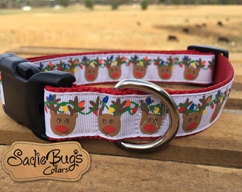 Reindeer dog collar - Christmas dog collar