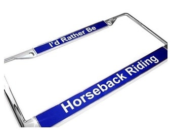 Custom Chrome Auto License Plate Frame - 2 Styles Including Arizona Legal! - FREE Shipping!