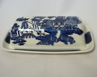 Churchill Blue Willow Covered Butter Dish Replacements