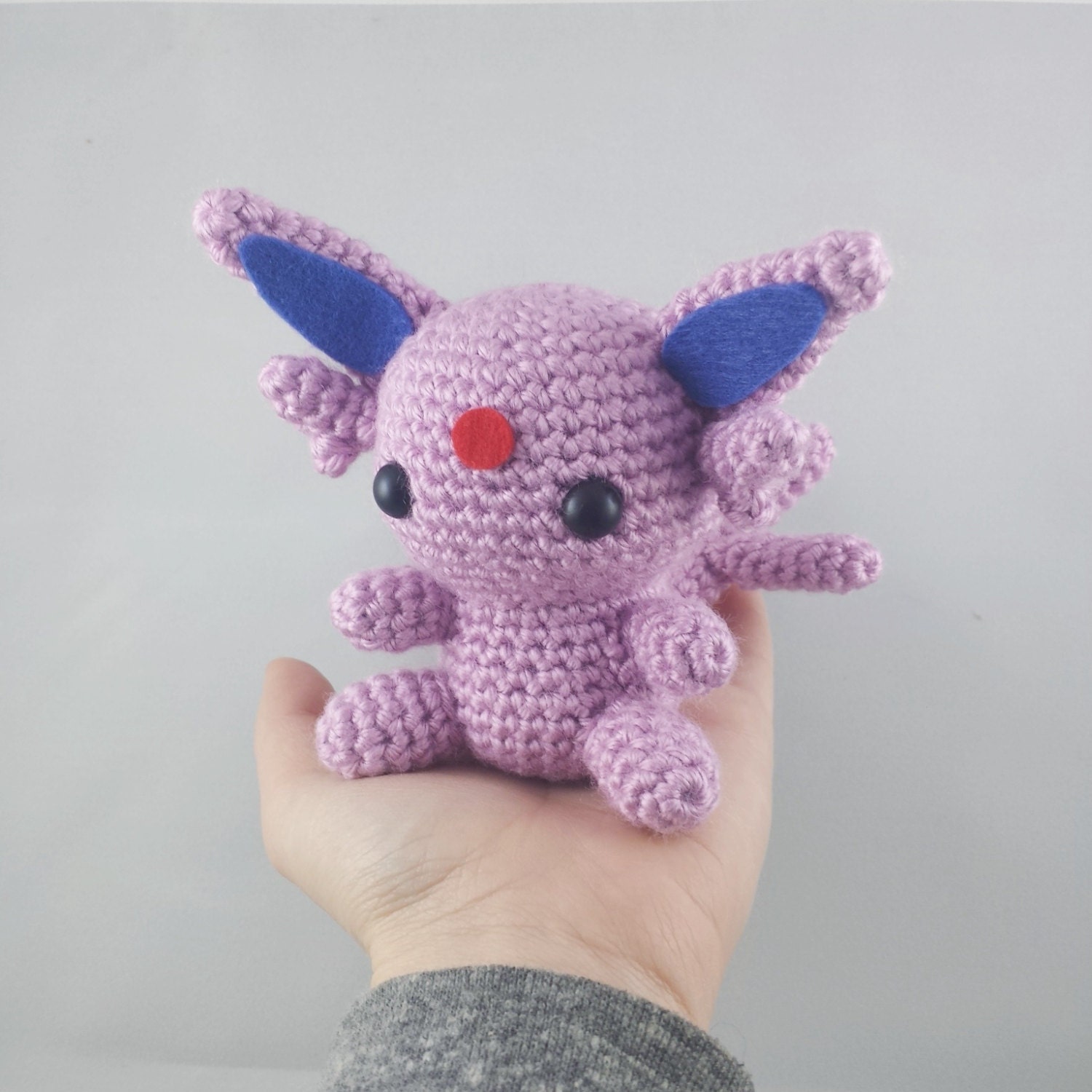 EspeonCrocheted Pokemon AmigurumiMade to Order by KHookCreations