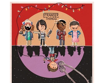 Stranger Things Art Prints, Art Print, Wall Prints, Art Prints Online, Art Prints for Sale, Modern Art Prints,