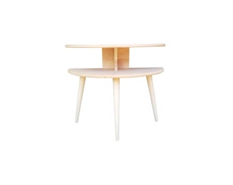 DIY Mid Century Modern End Tables & Nightstands, Atomic Furniture Kits, Semi Circle Table