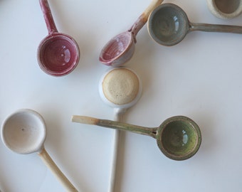 ceramic spoon , handmade