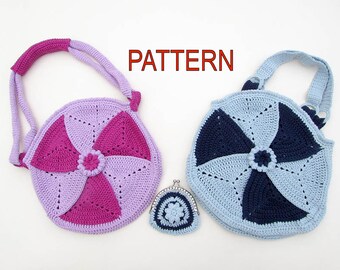 Unique round bag pattern related items | Etsy