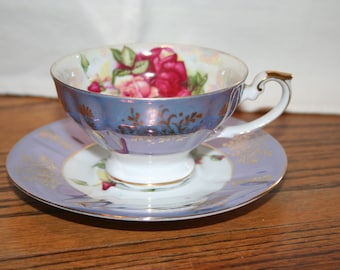Cups & Saucers - Royal Halsey Very Fine China - Vatican