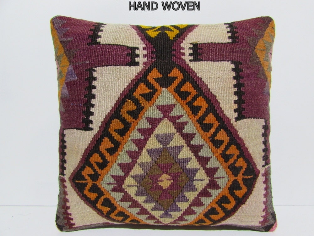 20x20 bohemian ethnic cushion decorative by DECOLICKILIMPILLOWS