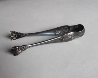 antique metal blanc ice cube tongs
