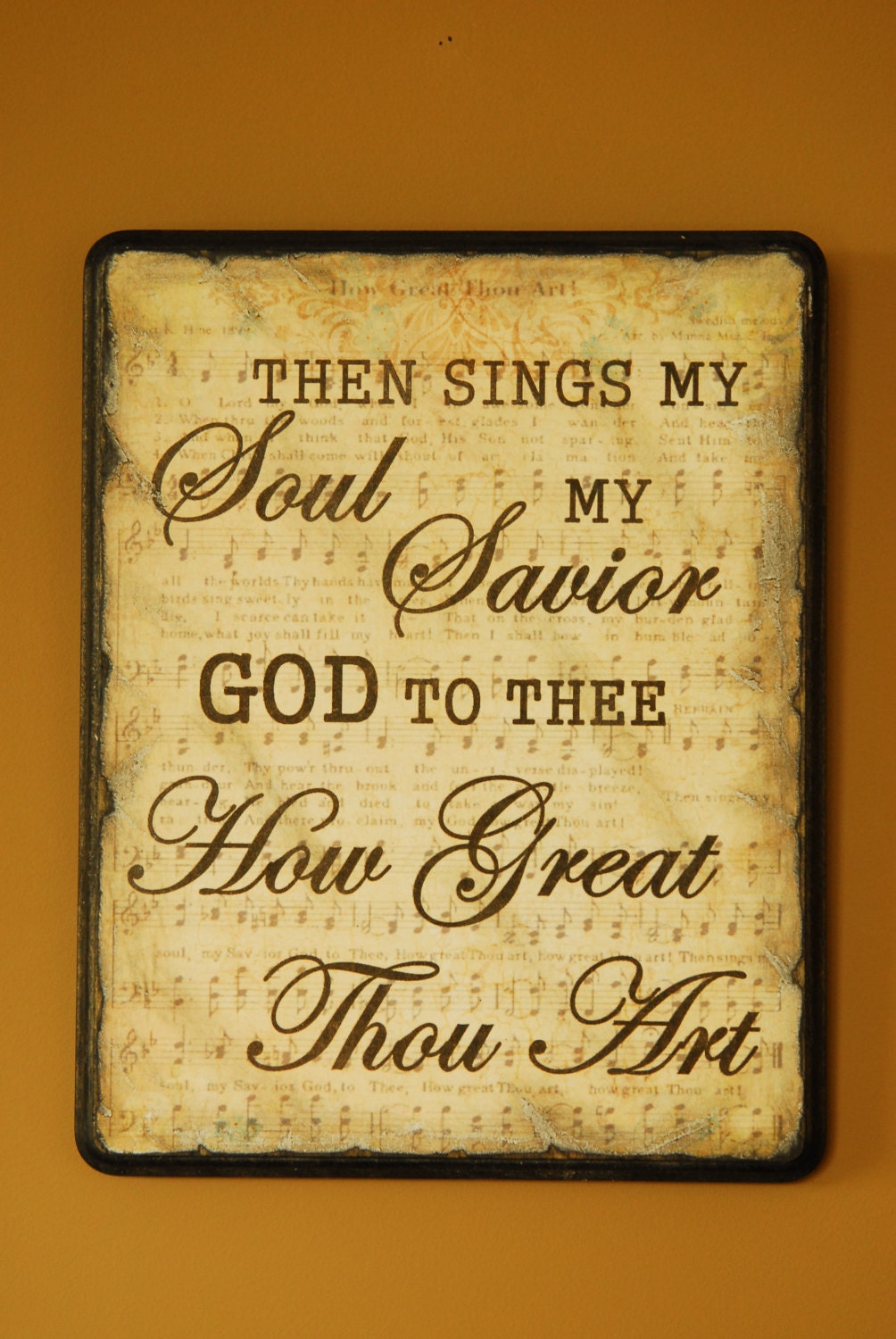 How Great Thou Art Wall Art by SandisShabbyShak on Etsy