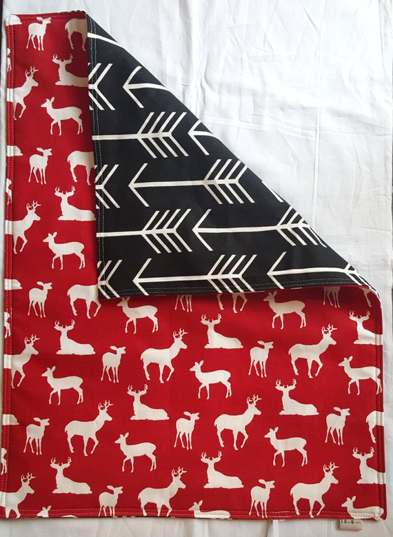 Red Deer and Arrow Travel Changing Mat