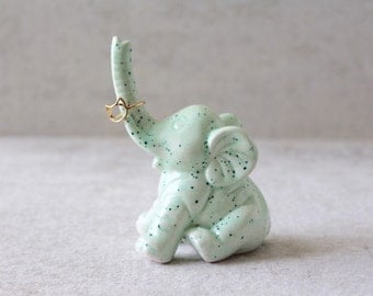 Elephant Ring Holder - Lucky Elephant Ring Holder - Elephant Decor