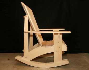 Folding Adirondack Chair Plans DWG files for CNC machines