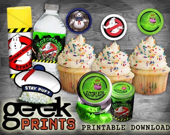 Ghost Buster Party Favors Printables inspired by Ghostbusters Movie