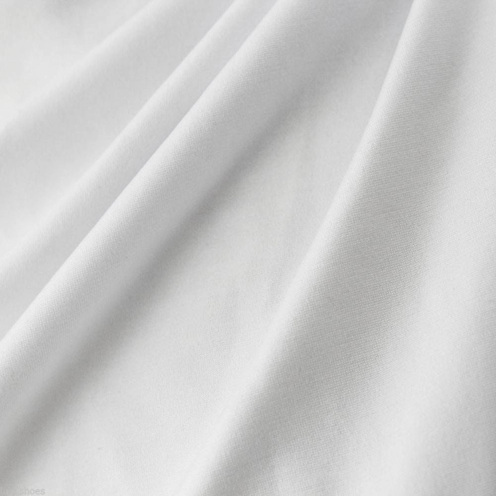 Plain White 100 Cotton Fabric Material Extra Wide 280cm per