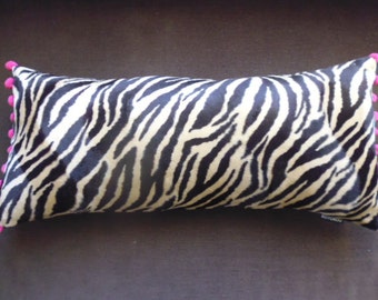 zebra bolster pillow