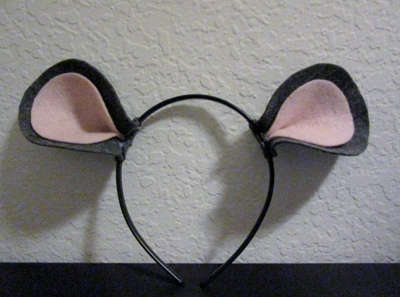 Mouse Ears Gray Mouse Ears Rat Mouse Party Ears Multiple