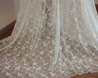 Gorgeous Chantilly Lace Fabric in Ivory for by prettylaceshop