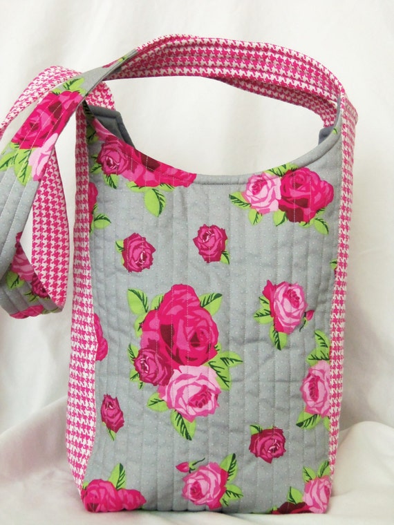 quilted bag pink