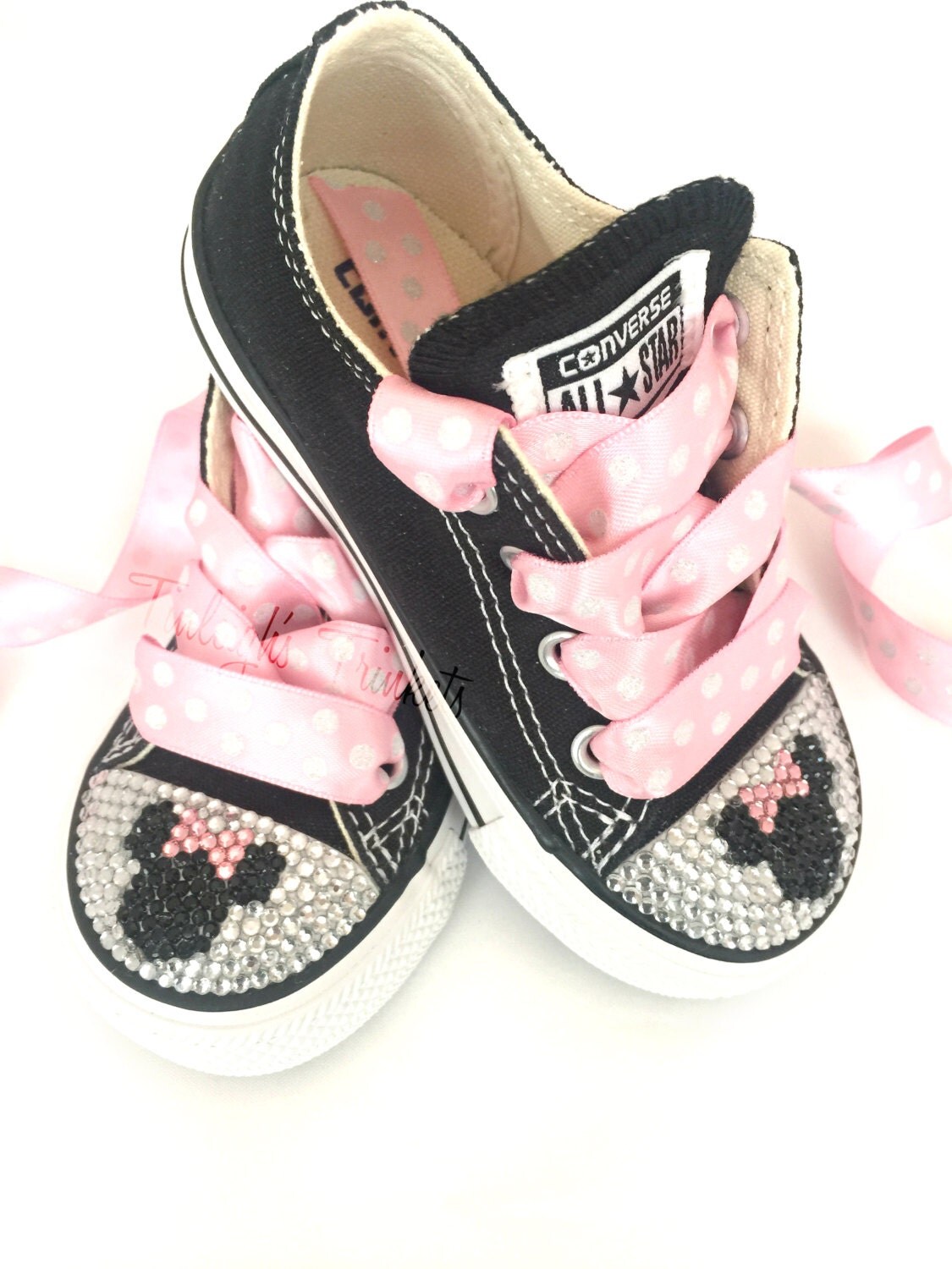 Minnie Mouse Toddler Converse Bling Shoes Pink Disney