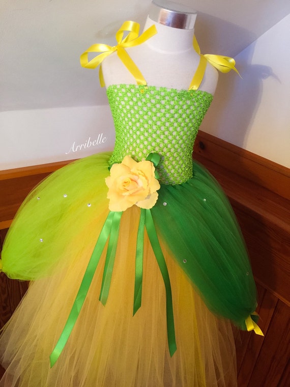 Princess Tiana Tutu Dress Green Tutu Flower Girl Dress