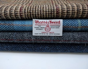 Harris Tweed Fabrics - 4 Piece Mix - Blacks