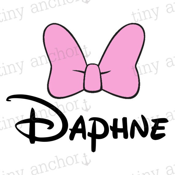 Printable Personalized Daisy Bow Family Vacation Disney