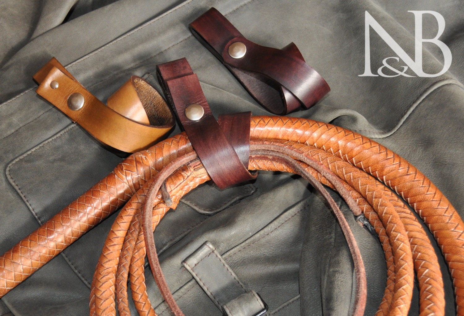 Indiana Jones Inspired Double Wrap Whip Holder