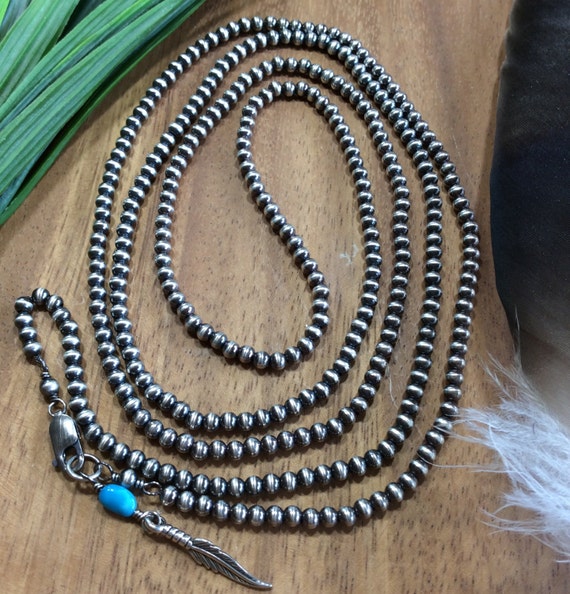 4mm navajo pearl necklace