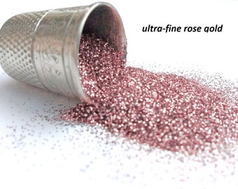 glitter - rose gold ultra-fine polyester