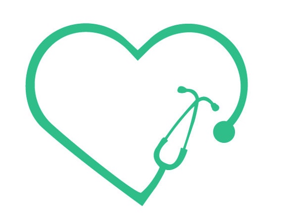 Download Monogram Heart Stethoscope File for Cutting Machines | SVG ...