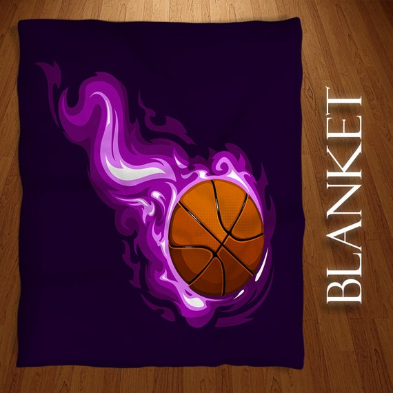 Items similar to Basketball Fleece Blanket, Basketball Blanket, Sports