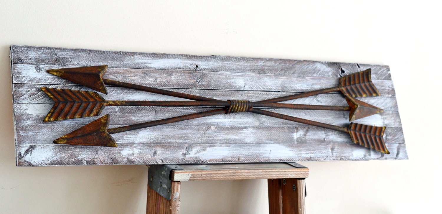 Large Wall Arrow Reclaimed Wood Art Rustic Arrow Nursery
