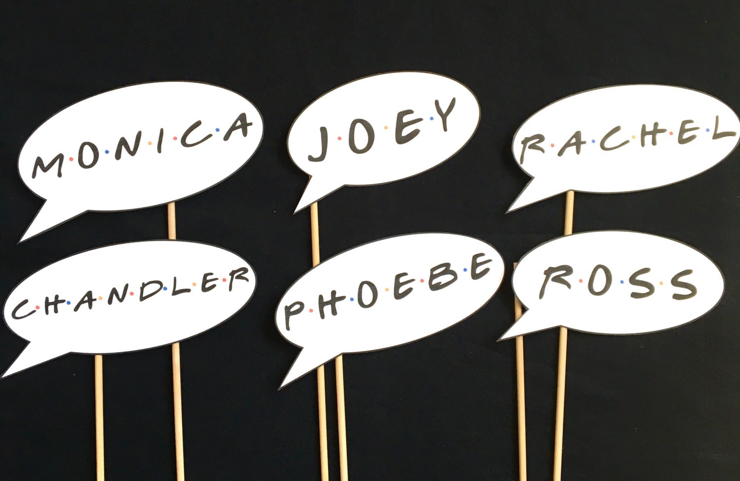 Friends TV Show Character Photo Booth Props