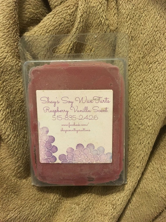 Items similar to Soy wax warmer tart melt raspberry vanilla scent on Etsy
