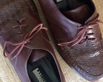 80's Brazilian Leather Oxfords (7.5)