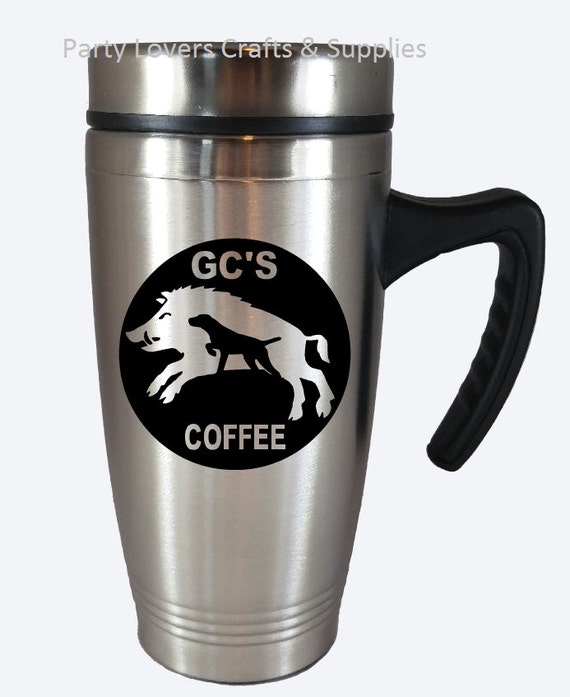 Personalized Travel Coffee Mugs Dog Hog Hunt Mugs Boar hog