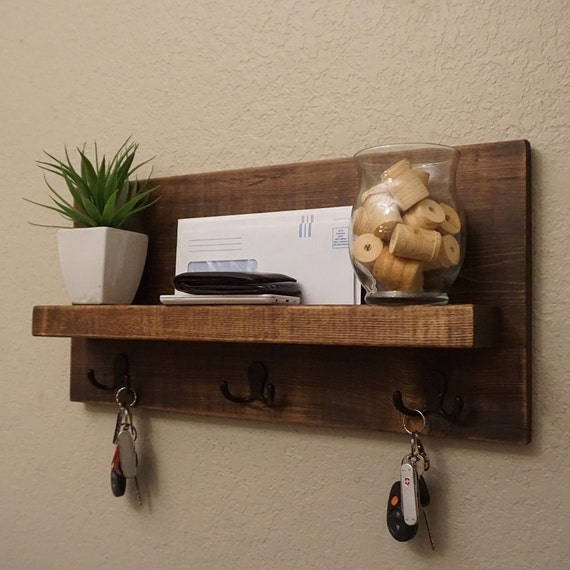 Simply Modern Rustic Entryway Shelf by KeoDecor on Etsy