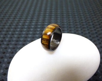 carbon fiber ring& bocote wood