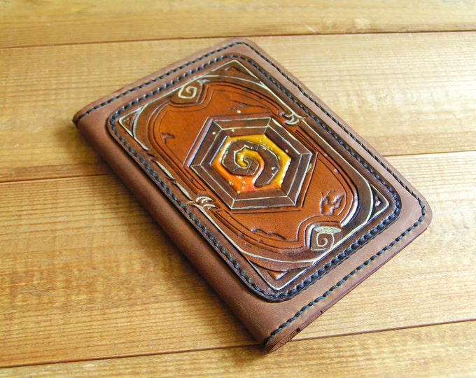 Travel cover, Leather cover, passport cover, hearthstone, Passport Cover Case Holder - Travel