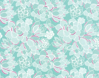 Canyon Succulent Agave Fabric by Kate Spain for Moda Fabrics, Cactus Fabric - One yard - IN STOCK