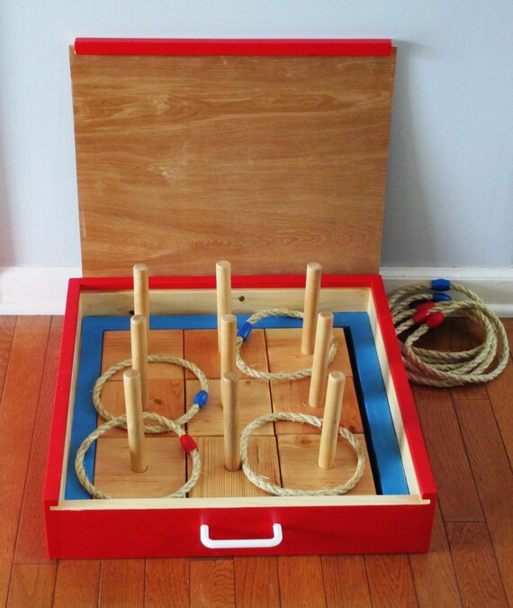 Wood Ring Toss Game