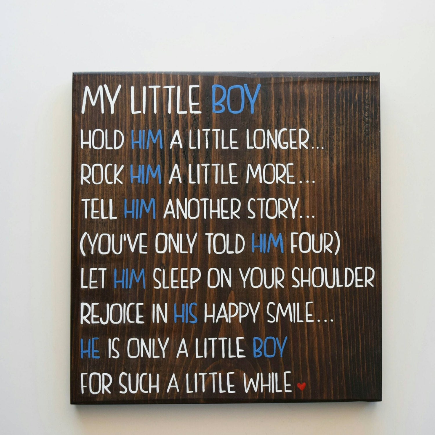 My Little Boy Wood Sign by MasonCarterHandmade on Etsy