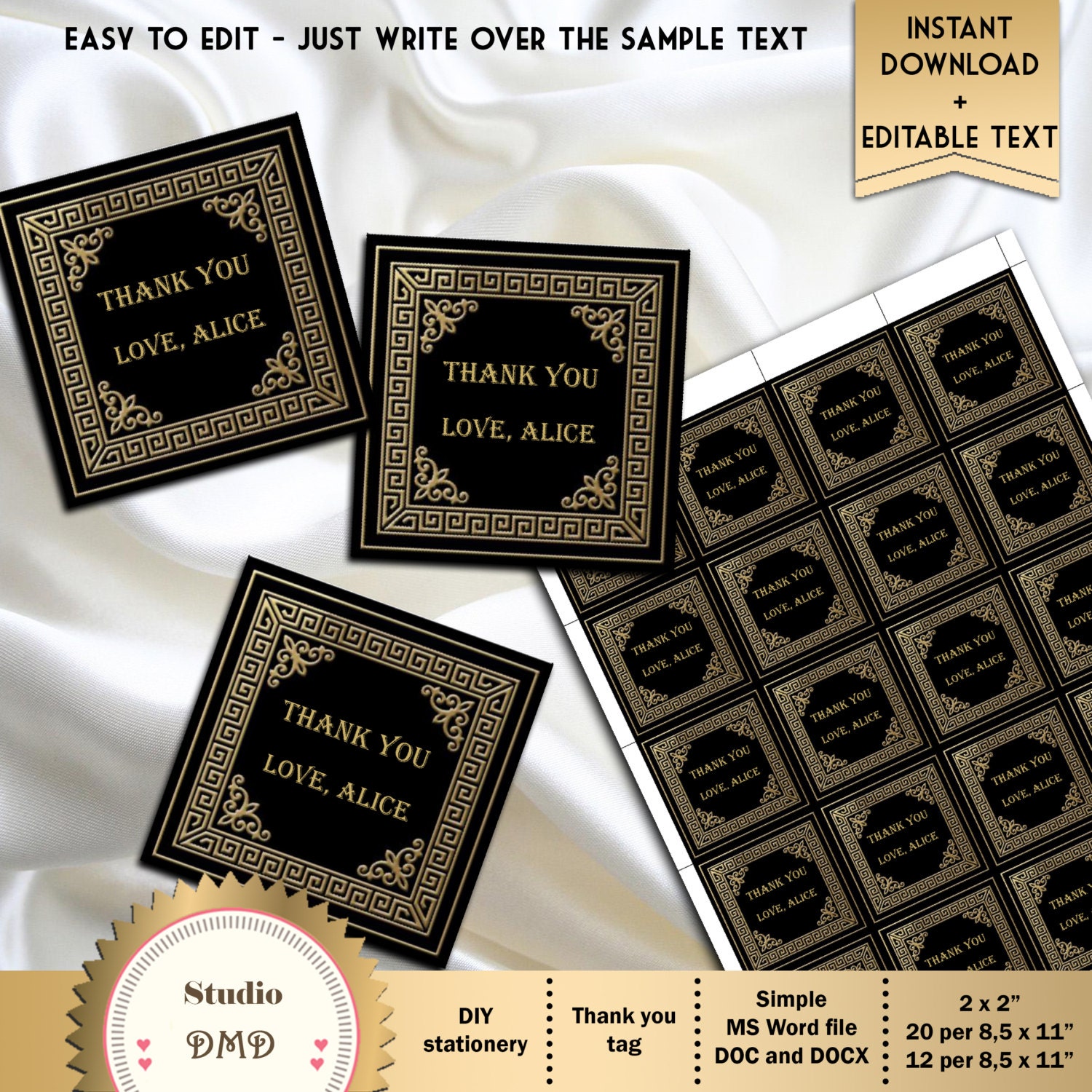 Blank Gift Tag Template Microsoft Word