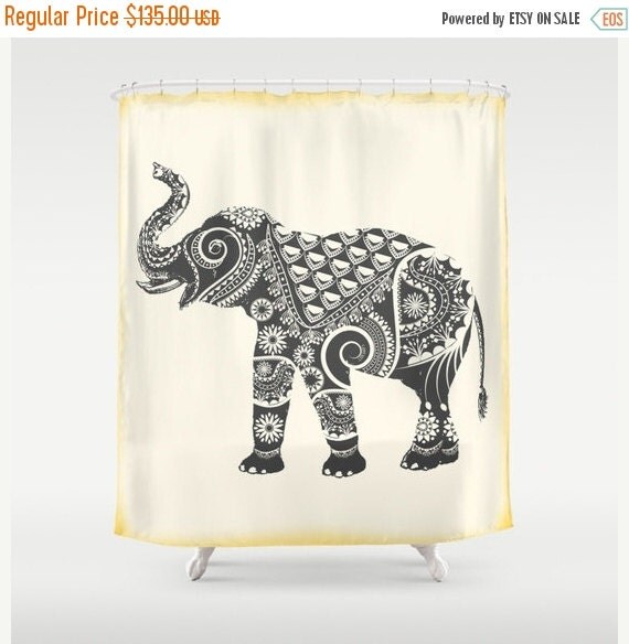 ON SALE 10 OFF Shower Curtain Elephant shower curtain by Famenxt