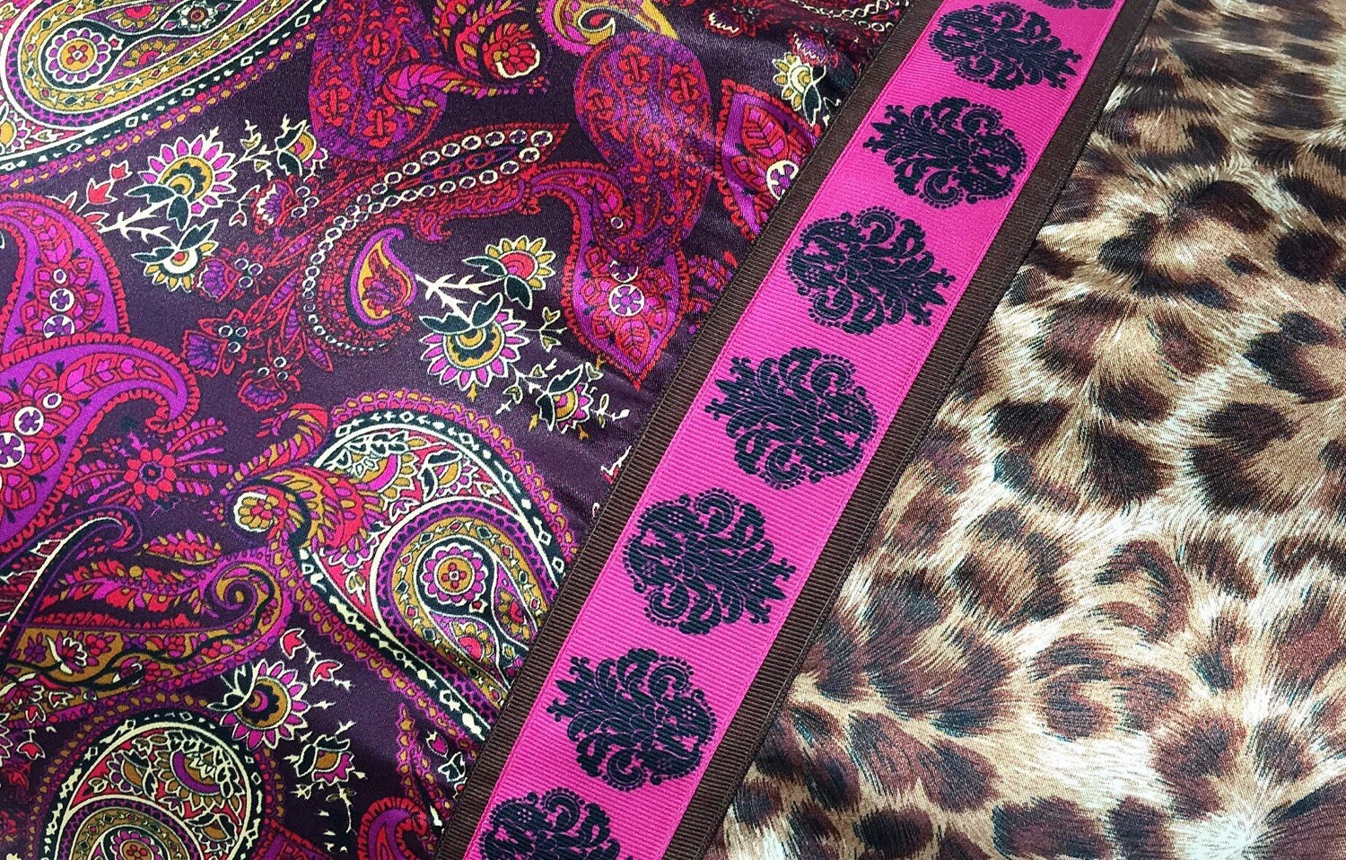 Modern Paisley Satin Pillowcase, Leopard Satin Pillow Case ...