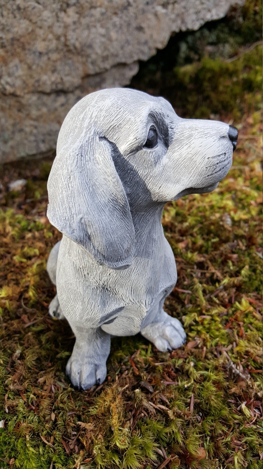 Dachshund Statue Doxie Sculpture Weiner Dog Garden by FireKDesigns