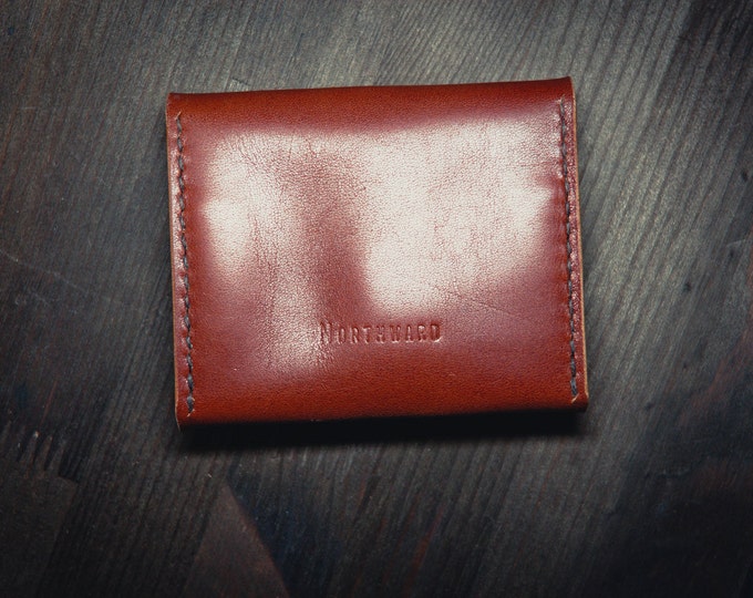 Horween Leather Minimalist Wallet / Leather Card holder/Chromexcel Card Case/Mini Wallet/Small leather wallet/Horween Leather Wallet